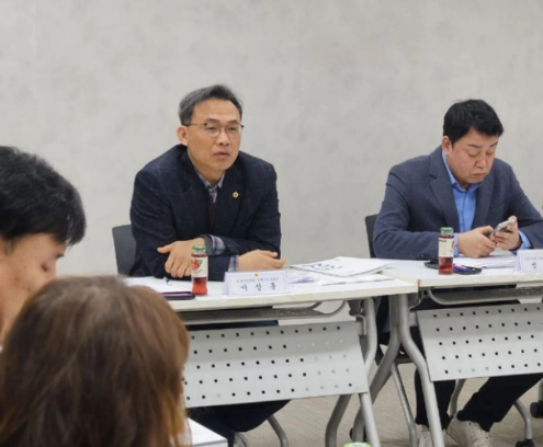 지난 20일 열린 ‘서울시의회 더불어민주당-서울시교육청 정책협의회’에서 발언중인 이상훈 의원