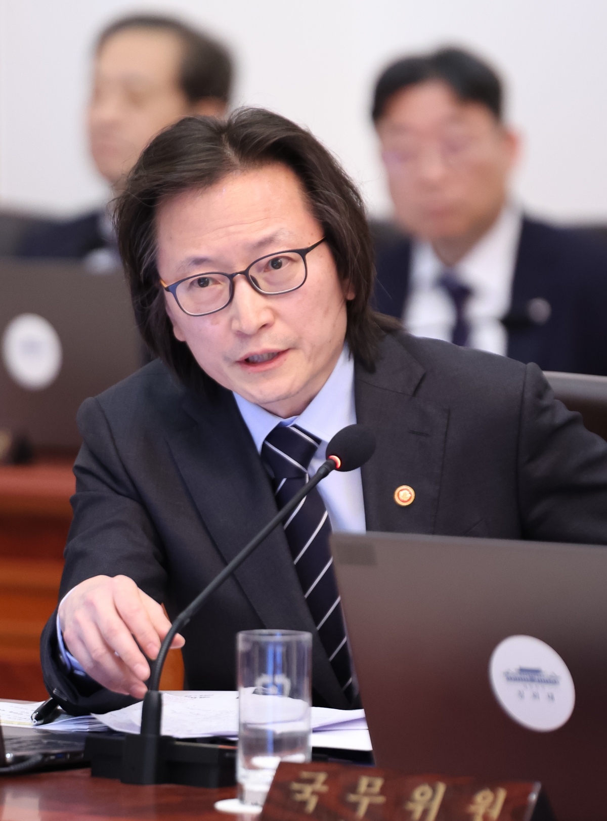 공정거래위원장, 국무회의 발언     (서울=연합뉴스) 한상균 기자 = 주병기 공정거래위원장이 24일 청와대에서 열린 이재명 대통령 주재 국무회의에서 발언하고 있다. 2026.2.24 [청와대통신사진기자단]     xyz@yna.co.kr