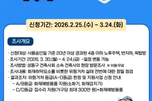 성동구, ‘위험거처’ 실태조사 확대