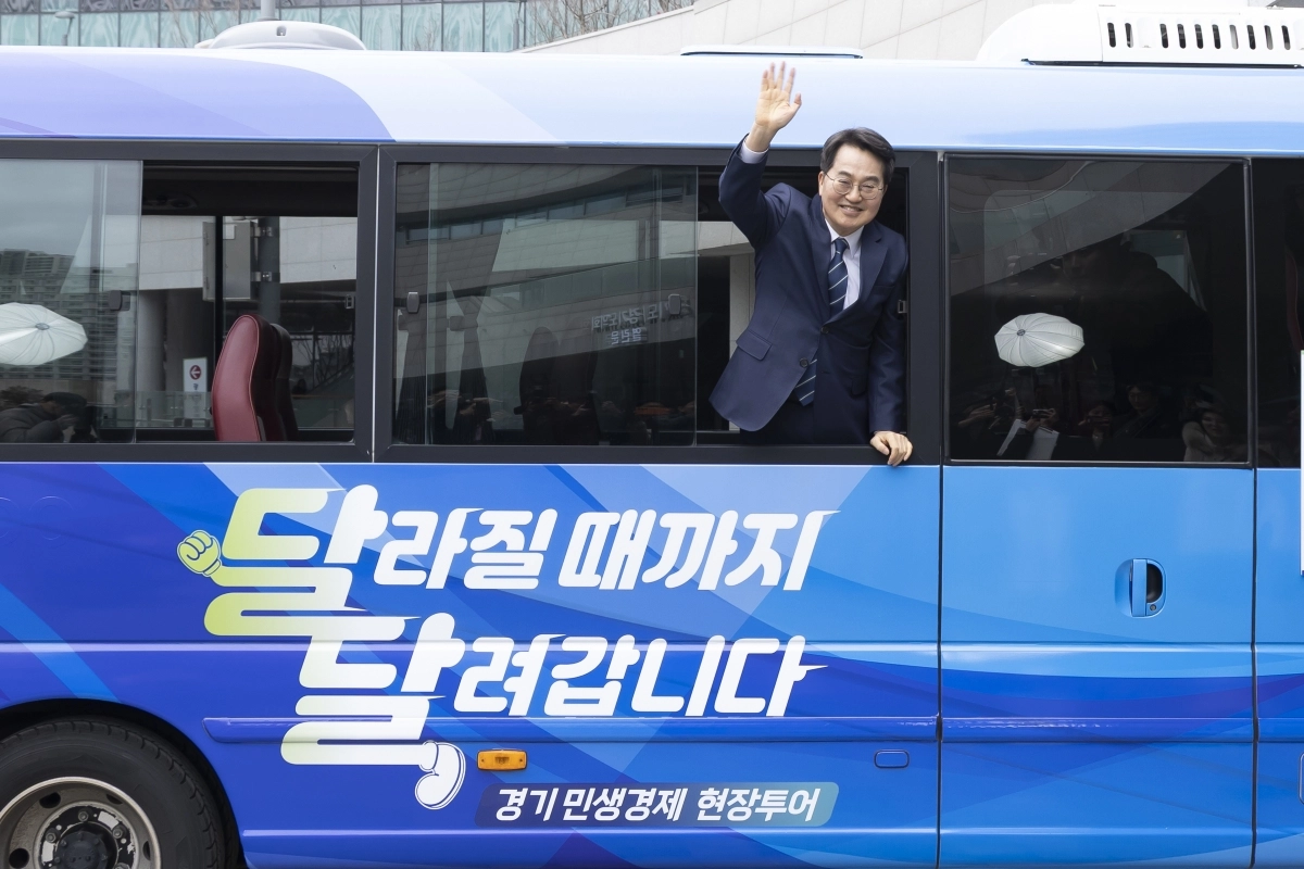 달달버스에 탄 김동연 경기도지사(경기도 제공)