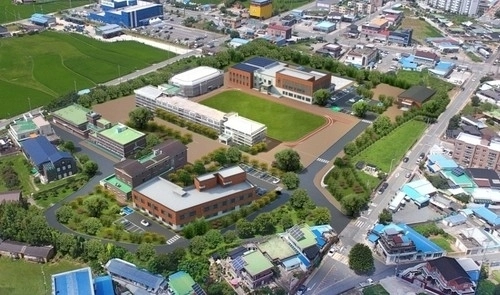 강진군에 위치한 전남미래국제고.