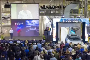 기아 美조지아 법인 누적 생산 500만대…하이브리드 생산 개시