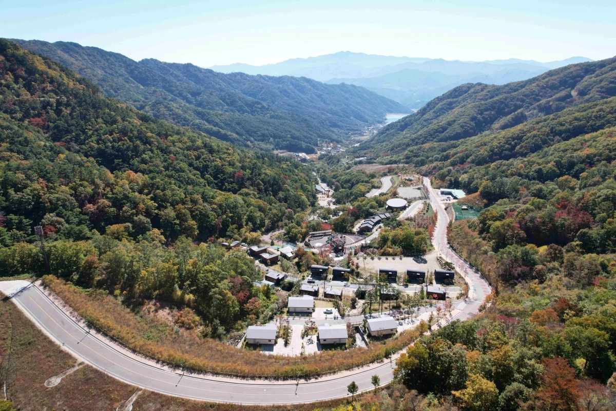 경남 햠양군 대봉캠핑랜드 자연휴양림 모습. 2026.2.25. 함양군 제공