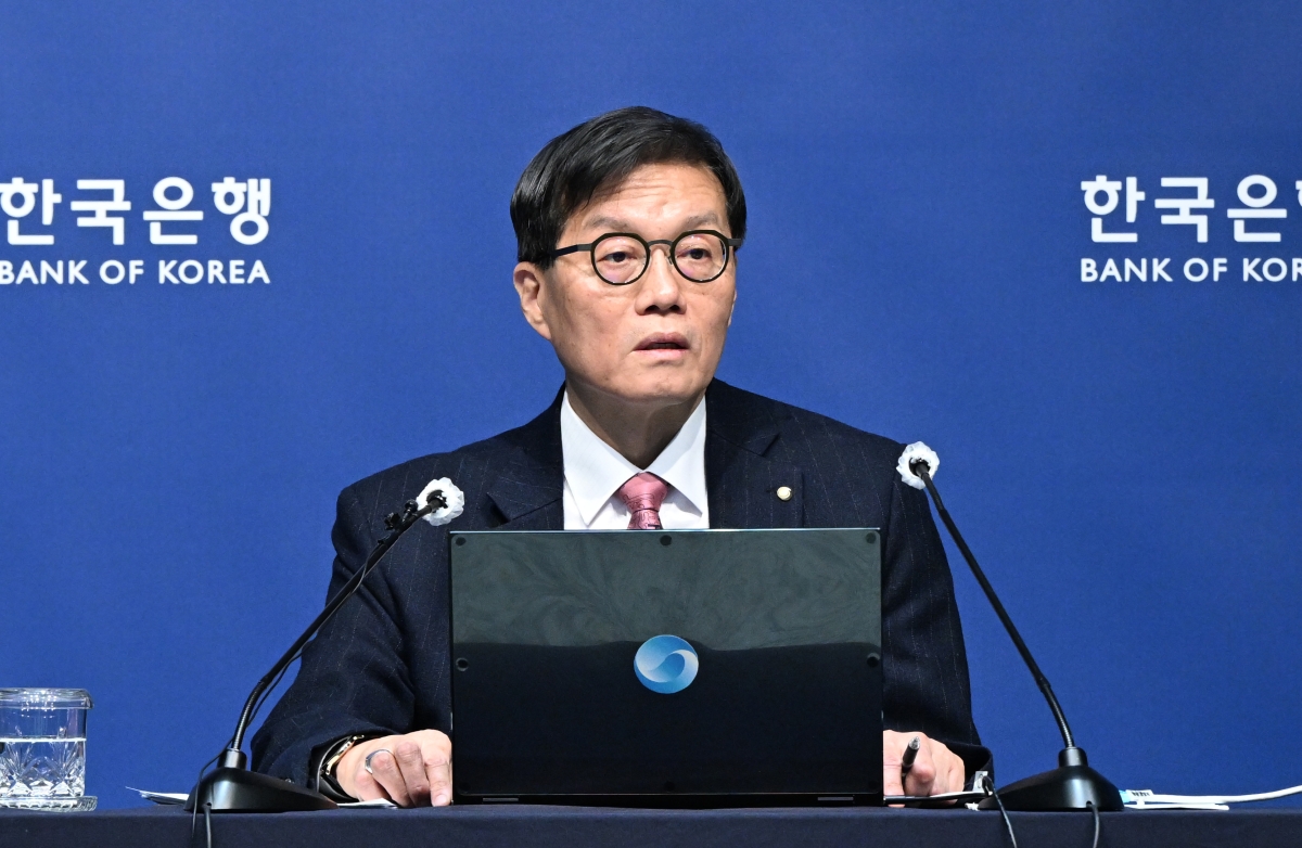 이창용 한국은행 총재가 26일 서울 중구 한국은행 본관에서 열린 기자간담회에서 발언하고 있다. 2026.2.26. 연합뉴스
