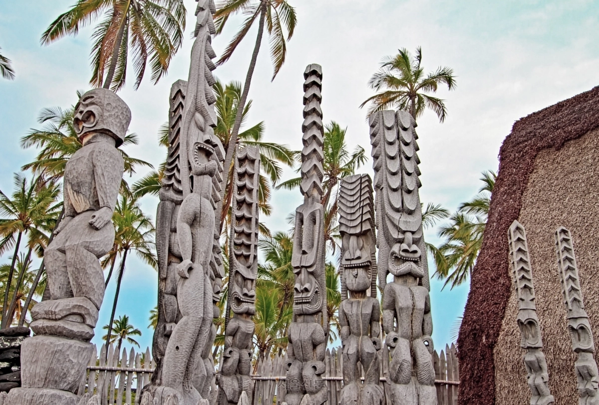 푸노후아 내셔널 파크의 조형물.