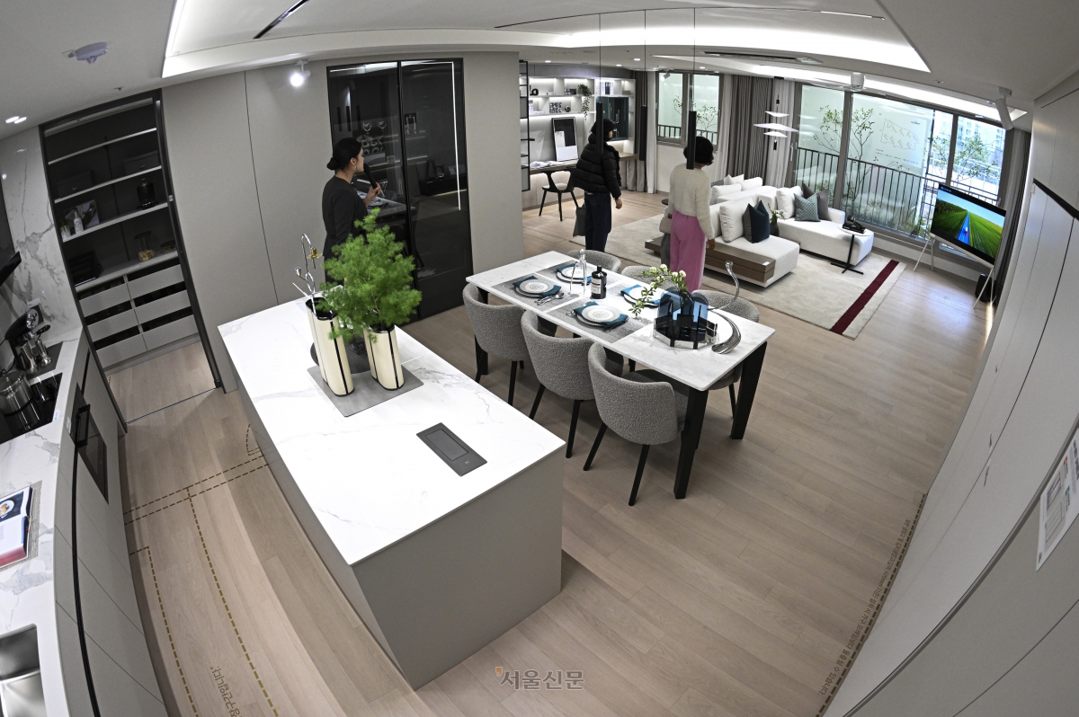 견본주택 내부 모습. 대구 이지훈 기자