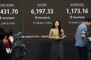 코스피 장중 6190선 하락… 외인 4.1조 ‘팔자’, 개인 3.6조 ‘사자’