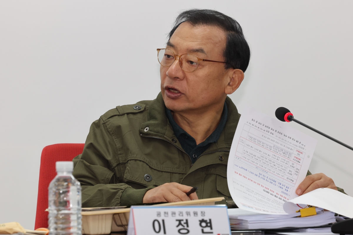 발언하는 이정현 국민의힘 공관위원장