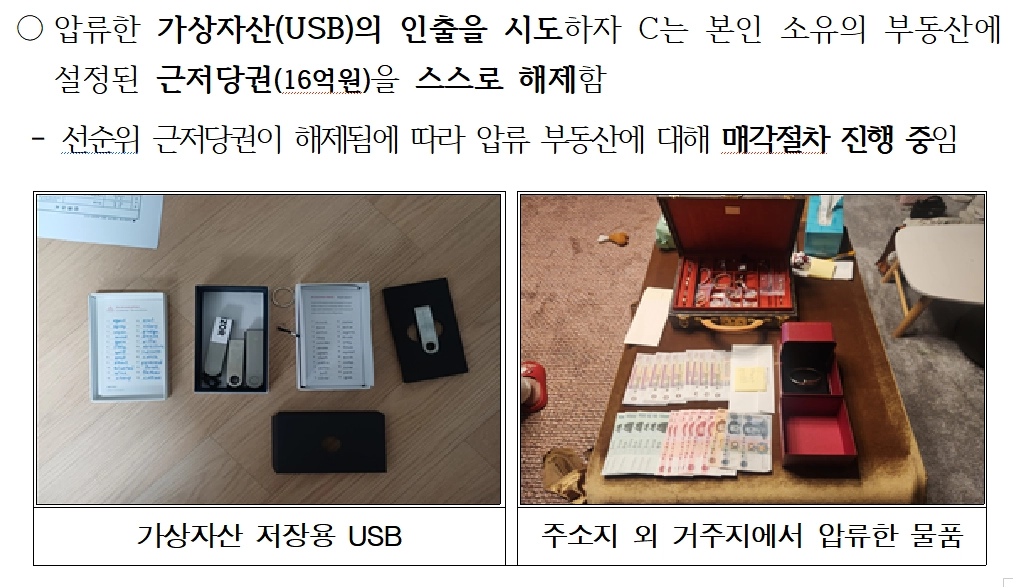 고액 체납자 현장수색 성과 관련 보도자료의 일부. 국세청 제공