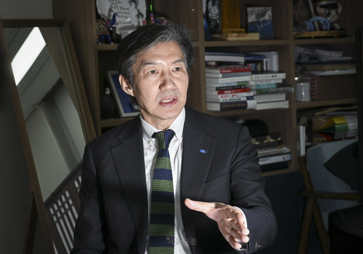 조국 조국혁신당 대표가 지난 27일 국회 본관 당대표실에서 서울신문과 인터뷰 하고 있다. 2026.2.27 이지훈 기자