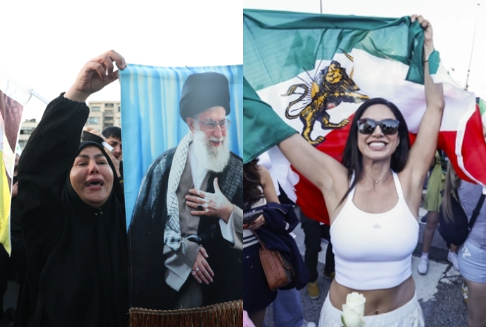 한쪽은 오열, 한쪽은 환호