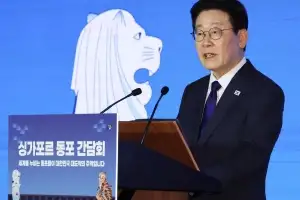 싱가포르 동포 만난 李… “전 세계 동포 민원 전수조사로 불편 해소할 것”