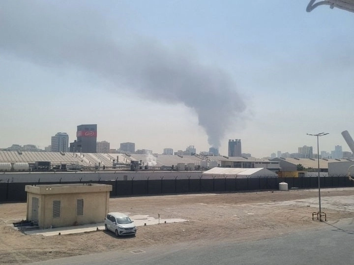 선원이 직접 촬영한 호르무즈 인접 아랍에미리트 샤르자항. 전국해상선원노동조합연맹 제공