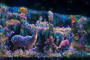 동대문구, 배봉산 ‘미디어파사드’…암벽에 피는 별빛 동화