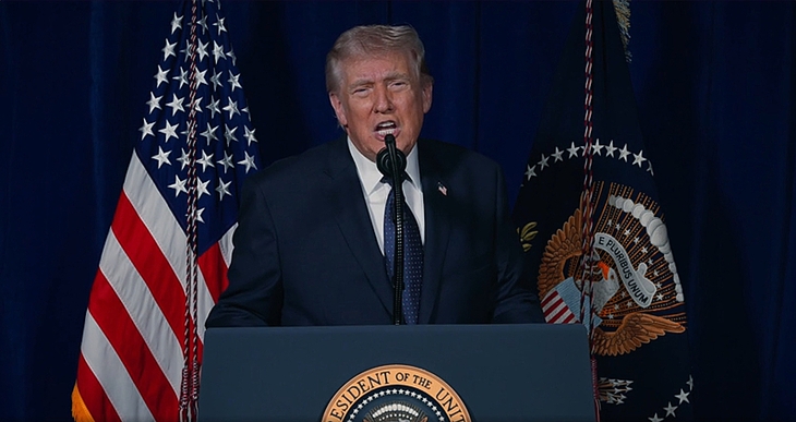 도널드 트럼프 미국 대통령은 1일(현지시간) 오후 소셜미디어 트루스소셜에 공개한 6분짜리 영상을 통해 미국의 모든 목표가 달성될 때까지 이란 공습 작전이 계속될 것이라고 말했다. 트루스소셜 캡처