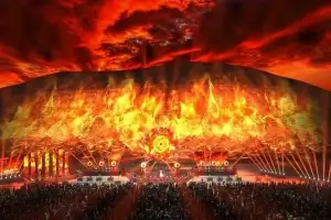 LED로 수놓는 제주 새별오름…전통·디지털 결합한 들불축제