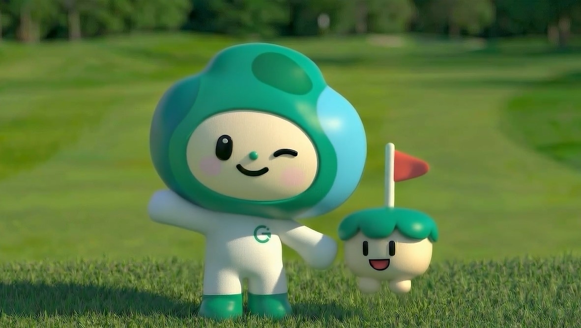 한국골프장경영협회 공식 마스코스 ‘필뚜’(왼쪽)와 ‘성공이’.  골프장경영협회 제공.