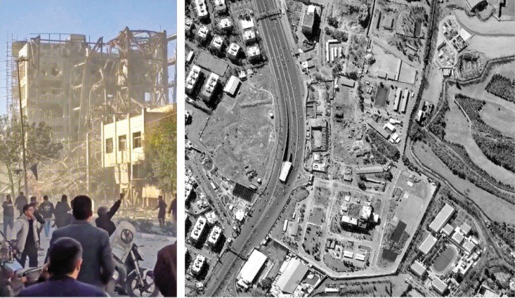 공격당한 이란 전문가회의 청사와 혁명수비대 본진