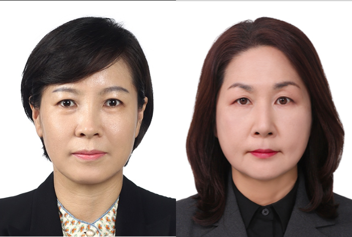 김주이(왼쪽) 기획조정실장과 송경주(오른쪽) 지방재정경제실장