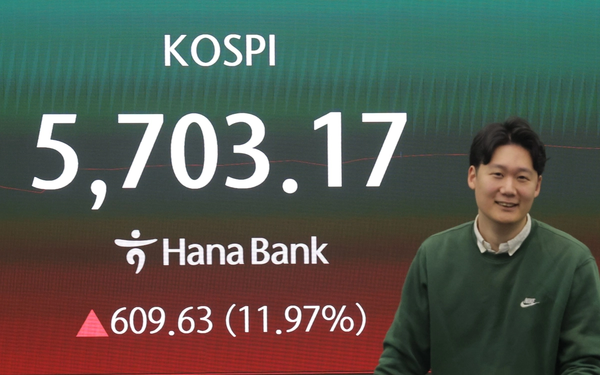 코스피 장 초반 5,700까지