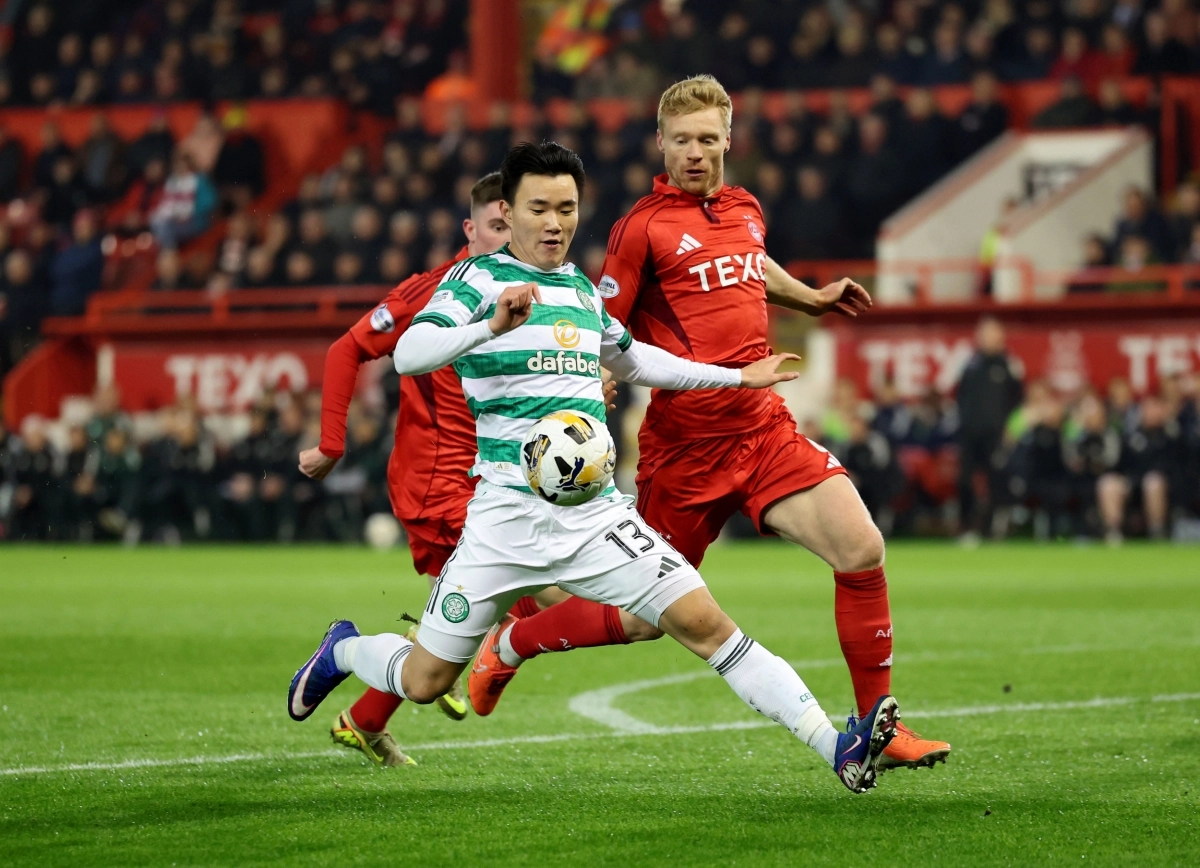 양현준 65분 셀틱, 애버딘에 2-1 승리