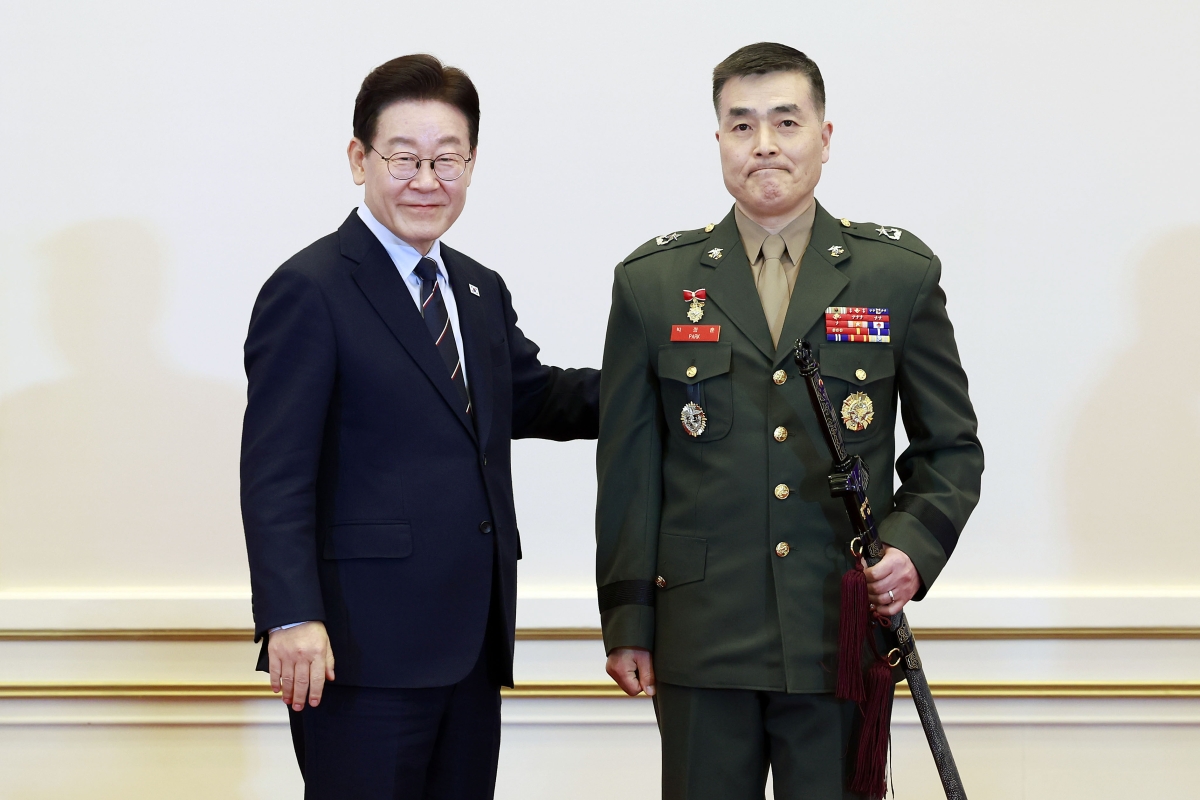 이재명 대통령과 박정훈 국방부 조사본부장