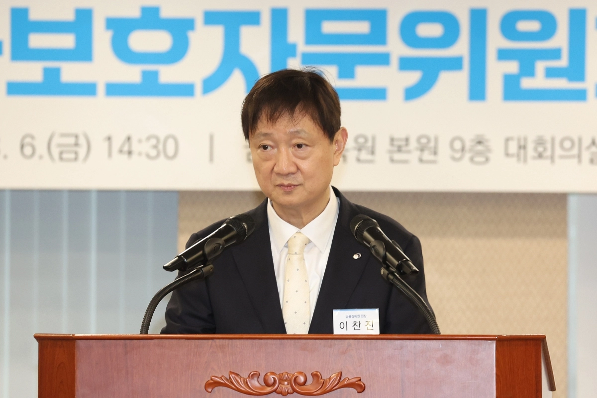 발언하는 이찬진 금감원장