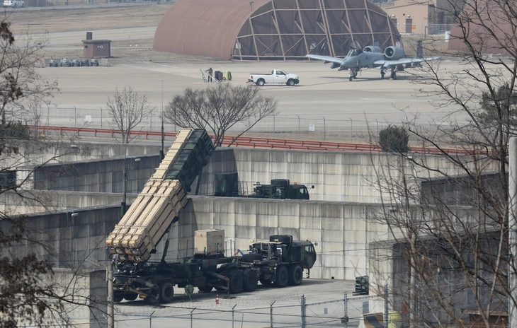 경기도 평택 주한미군 오산공군기지 패트리엇 미사일.  뉴스1