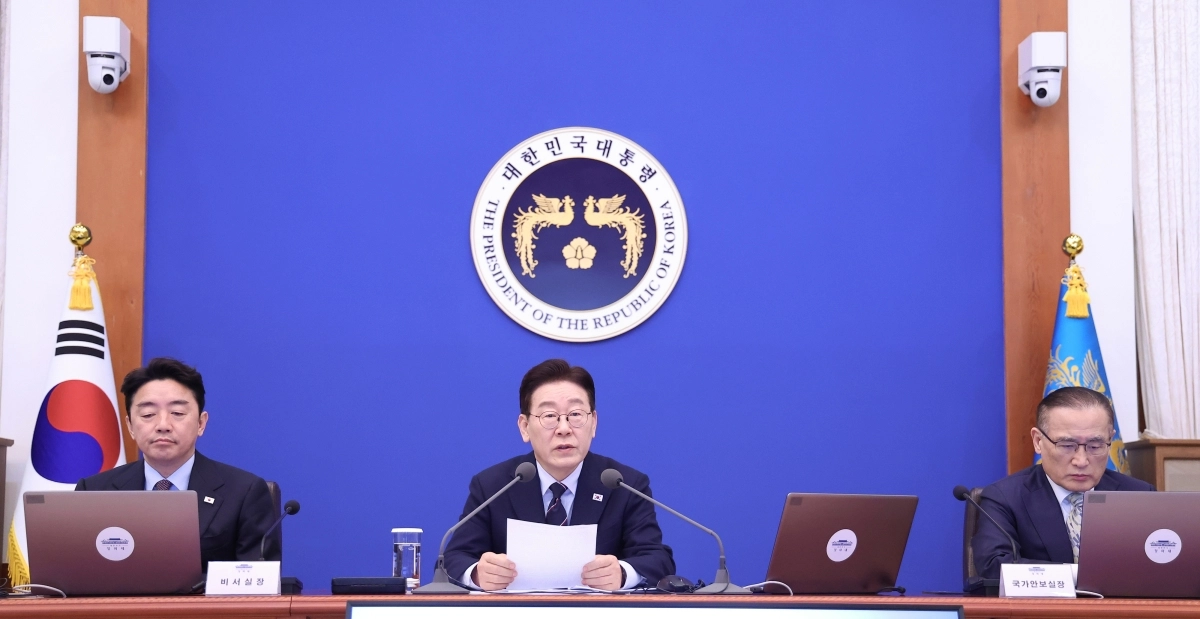 이재명 대통령이 지난 6일 청와대에서 열린 수석보좌관회의에서 발언하고 있다. 2026.3.6. 연합뉴스