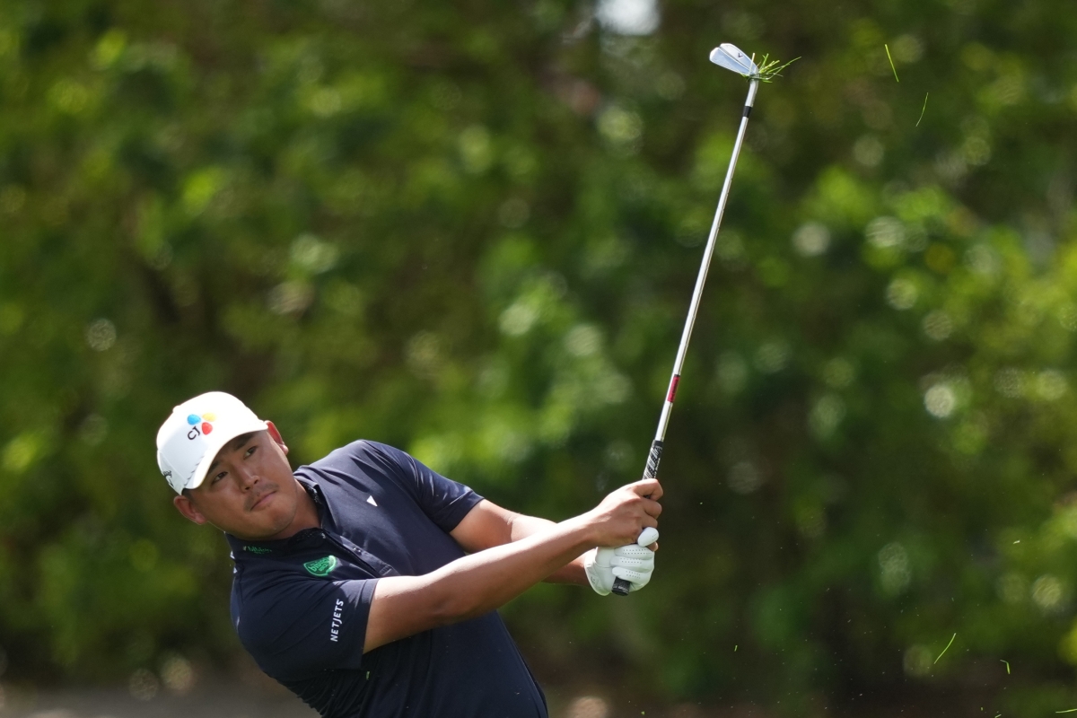 김시우의 웨지샷.