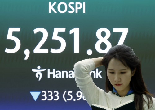 6% 가까이 빠진 코스피