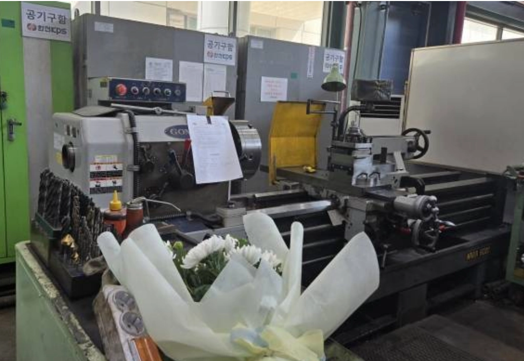 태안화력발전소에서 작업 도중 숨진 한전 KPS 하청업체 소속 비정규직 노동자 김충현(50) 씨의 작업 현장. 서울신문DB