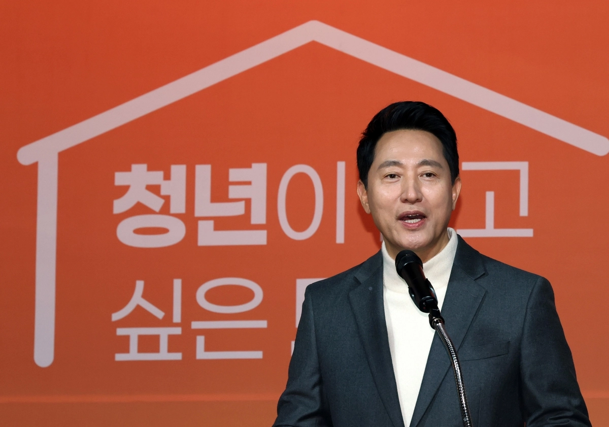 오세훈 서울시장이 10일 서울시청에서 청년주거 안정 대책을 발표하고 있다. 2026.3.10. 연합뉴스