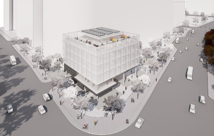 서울 양천구 서부트럭터미널 도시첨단물류단지 복합 공공업무시설 설계 공모 당선작 조감도.  양천구 제공