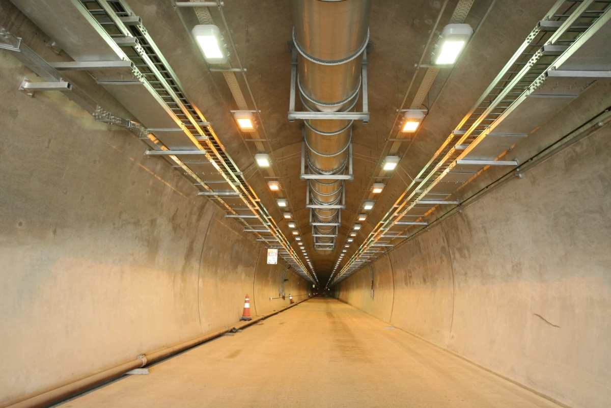 경북 경주시 문무대왕면 중저준위 방폐물 처분시설에 있는 1단계 동굴처분시설 내부 모습. 한국원자력환경공단 제공