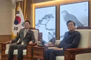 “지방선거 역할 해달라” 장동혁·김태흠 회동…공천 신청 요청