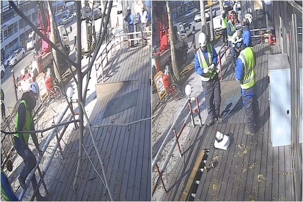 한 자영업자가 자신의 가게 앞을 파손했다는 인부들에게 보상을 요구하지 않고 “괜찮다”고 하자 해당 인부들이 단체 회식으로 화답한 사연이 전해졌다. 스레드 캡처