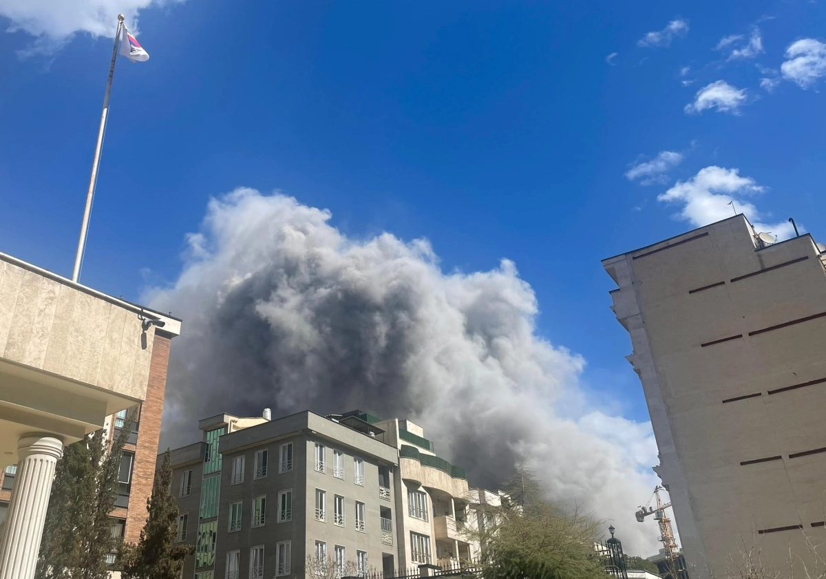 주이란한국대사관 인근 폭격