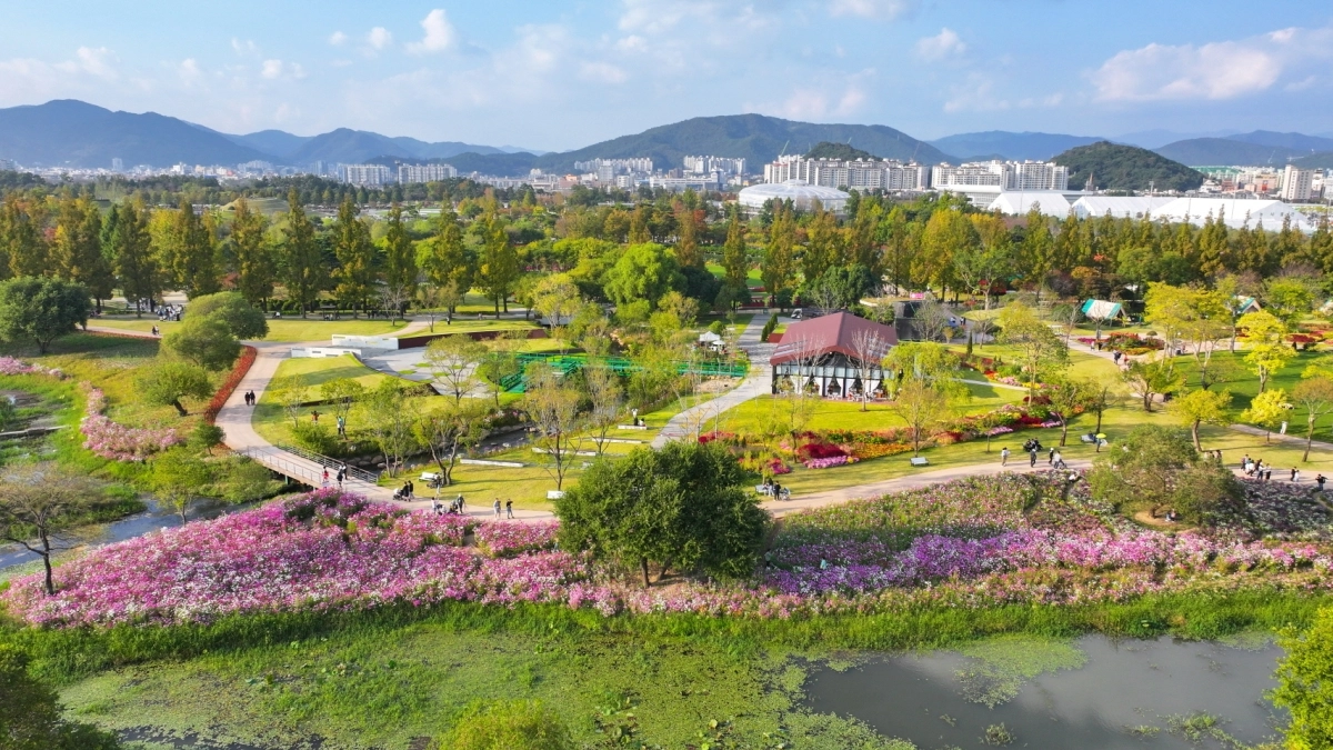 일과 휴식, 관광이 동시에 가능한 순천 정원워케이션 전경