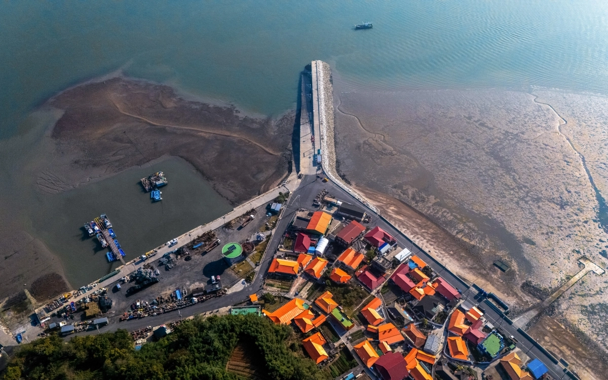 하늘에서 바라본 보령 고대도의 어촌마을. 고대도도 섬비엔날레의 무대다.  섬비엔날레 조직위원회 제공