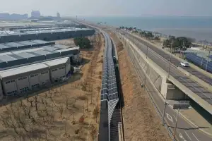 태양광 그늘 아래 자전거가 달린다…‘경기 햇빛 자전거길 1호’ 준공