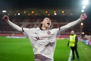 조규성, EPL팀 상대로 결승골 작렬…UEL 1차전 승리로 8강 진출 고지 선점