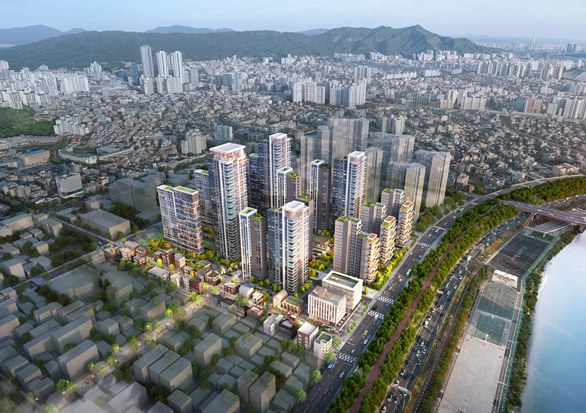 중화2동 309-39번지 일대 재개발 사업 조감도