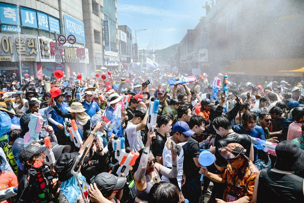 정남진 장흥 물축제