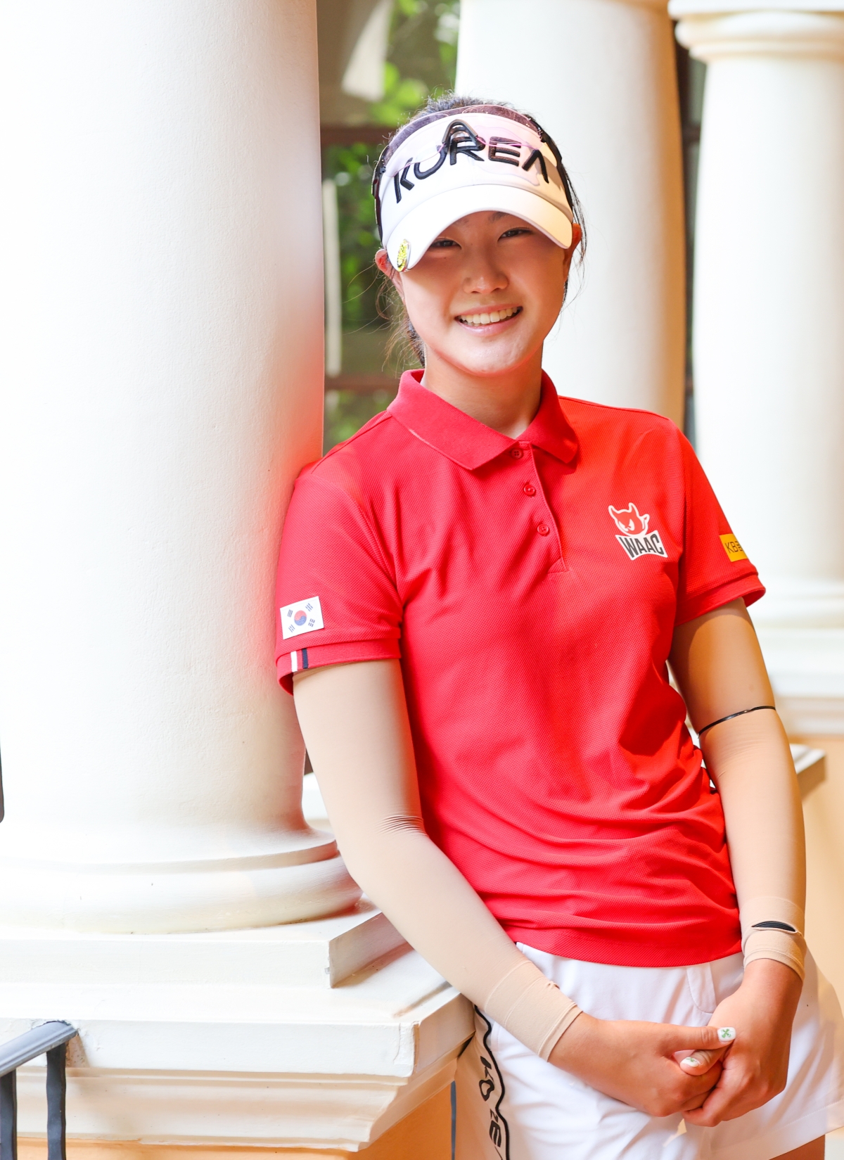 오수민이 15일 태국 촌부리 아마타 스프링스 컨트리클럽(CC)에서 열린 한국여자프로골프(KLPGA)투어 2026시즌 개막전인 리쥬란 챔피언십에 참가하는 각오를 밝히고 있다. 촌부리 KLPGA 제공