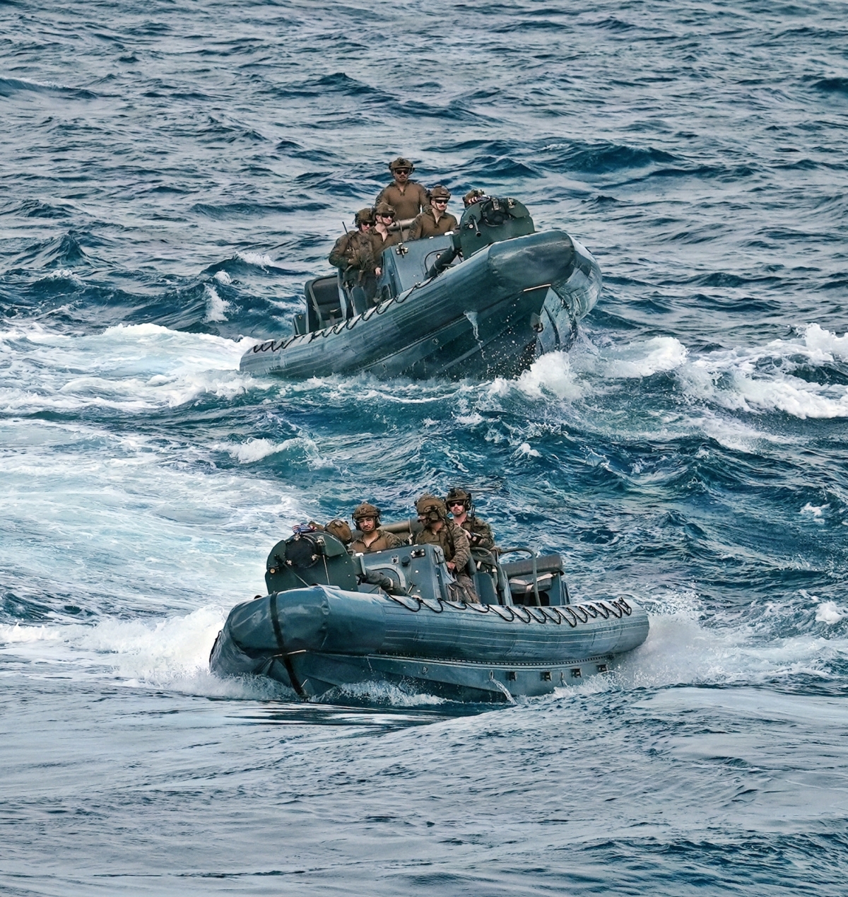 카리브해에서 불법 마약 단속 작전을 벌이는 미 해병대. USMC 자료사진