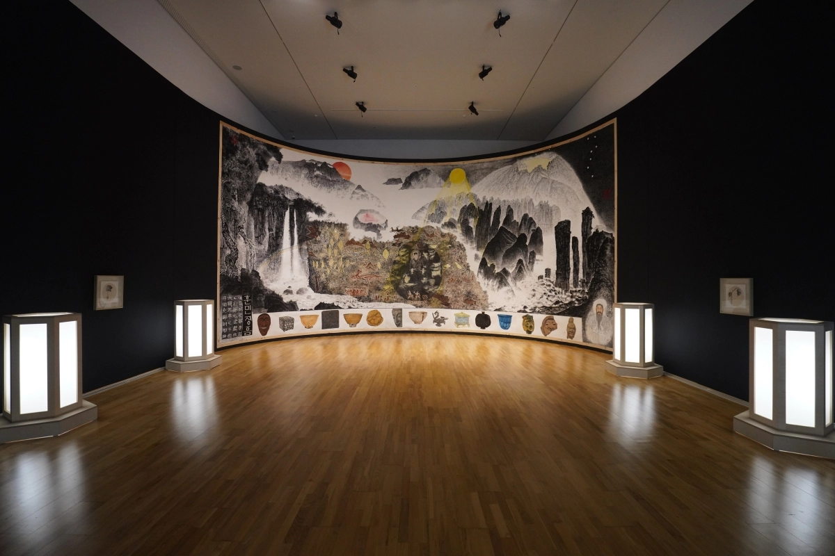 지난해 APEC 정상회의 기간 경주 솔거미술관에 전시된 박대성 화백의 ‘코리아 판타지’. 경북문화관광공사 제공