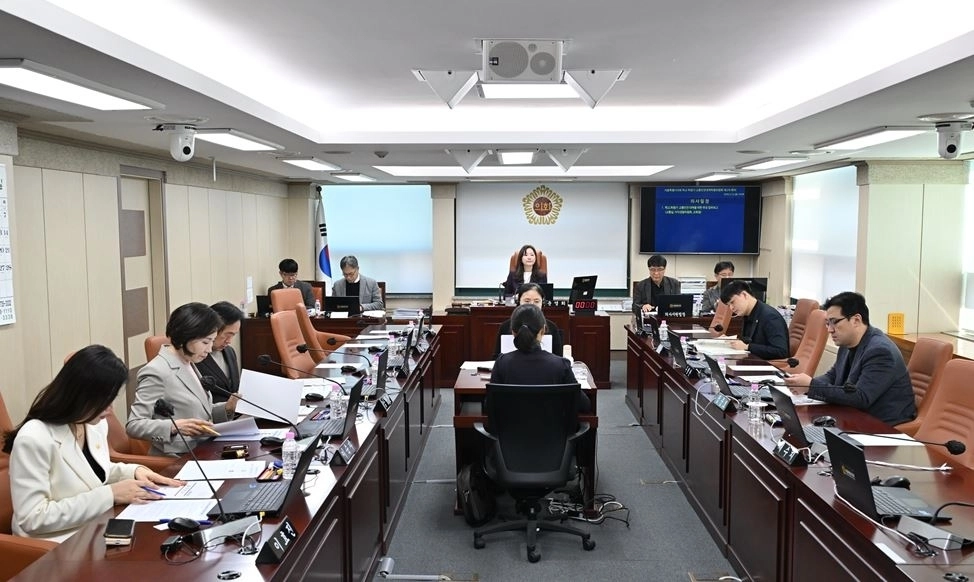 서울시의회 교통안전특위 회의 전경
