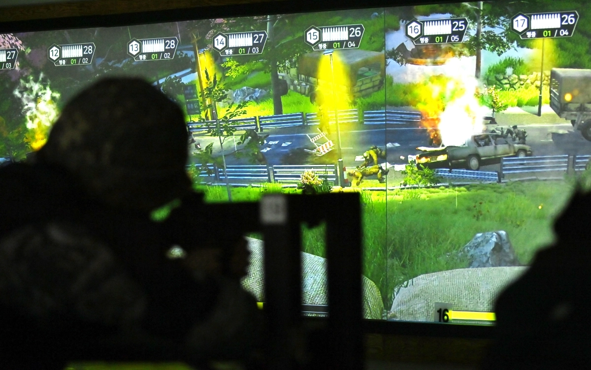 예비군들이 영상모의 사격 훈련을 하고 있다. 기사와 직접적인 관련 없는 자료사진. 2026.03.03.뉴시스