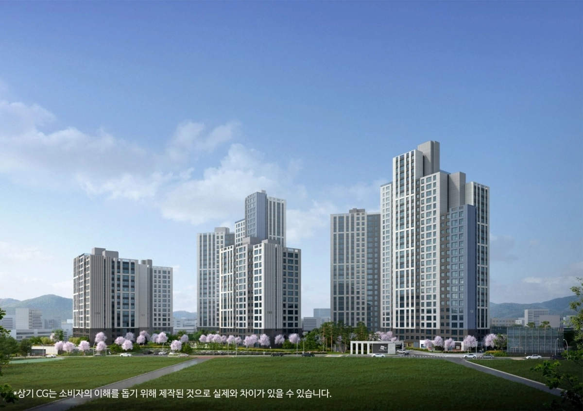 ‘두산위브 더센트럴 수원’ 투시도. 두산건설 제공
